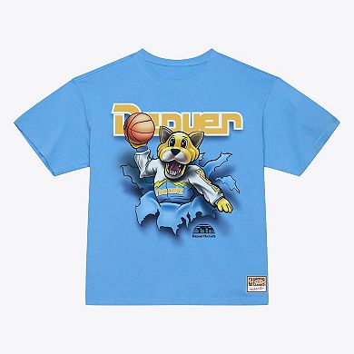 Men's Mitchell & Ness Light Blue Denver Nuggets Breakthrough T-Shirt