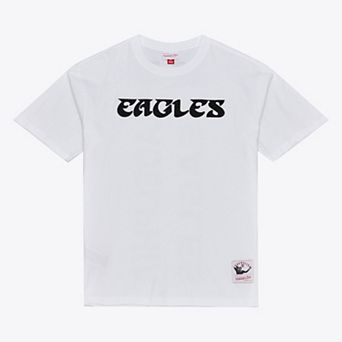 Men's Mitchell & Ness White Philadelphia Eagles Monochrome T-Shirt