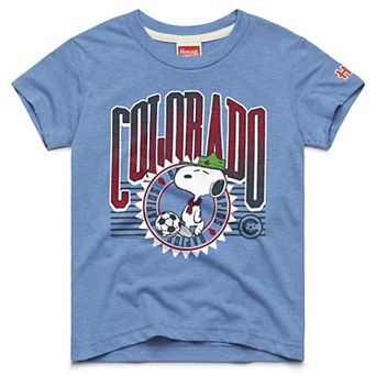 Youth Homage Light Blue Colorado Rapids MLS x Peanuts Snoopy Graphic Tri-Blend T-Shirt