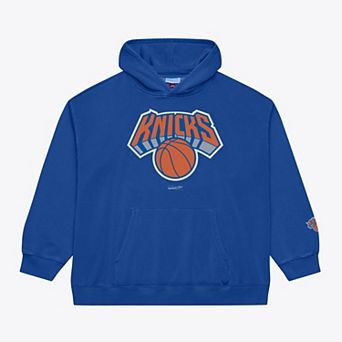 Men's Mitchell & Ness Blue New York Knicks Fleece Hoodie