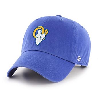 Men's '47 Royal Los Angeles Rams Secondary Logo Clean Up Adjustable Hat