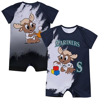 Infant Outerstuff Navy Seattle Mariners Baby Mascot Bodysuit