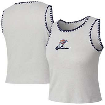 Women's Concepts Sport Gray Oklahoma City Thunder Neptune Hacci Knit Tank Top
