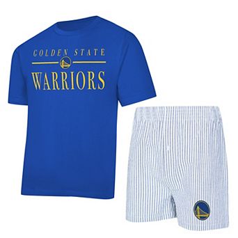 Women's Concepts Sport Royal/White Golden State Warriors Copeland T-Shirt & Shorts Sleep Set
