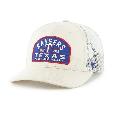 Men's '47 Cream Texas Rangers Leland Adjustable Trucker Hat