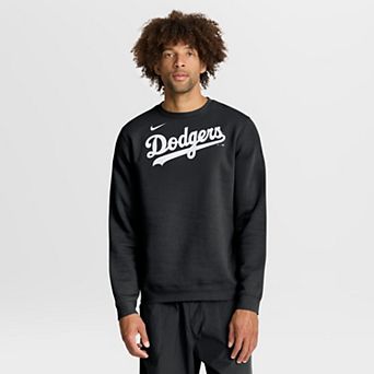 Men's Nike Black Los Angeles Dodgers Primetime Wordmark Sweatshirt