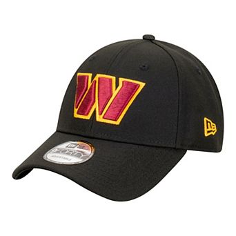 Men's New Era Black Washington Commanders Core Team 9FORTY Adjustable Hat