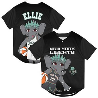 Youth Outerstuff Black New York Liberty Mascot Friend Mesh Fashion Jersey