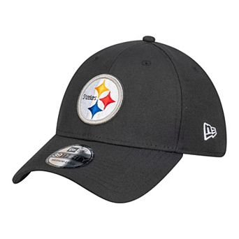 Men's New Era Black Pittsburgh Steelers Core Team 39THIRTY Flex Hat