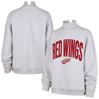 Women's '47 Heather Gray Detroit Red Wings Subtle Muse Sweatshirt