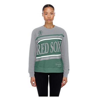 Women's New Era Dark Green Boston Red Sox City Connect Gameday Crewneck Fleece Sweatshirt