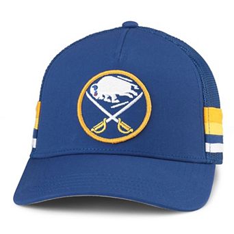 Men's American Needle Royal Buffalo Sabres HotFoot Side Stripes Adjustable Trucker Hat