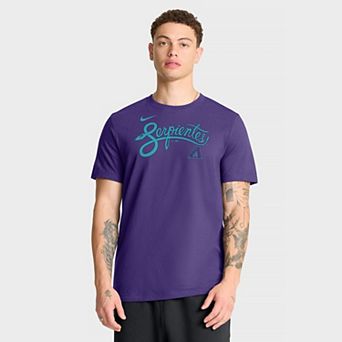 Men's Nike Purple Arizona Diamondbacks City Connect Wordmark T-Shirt