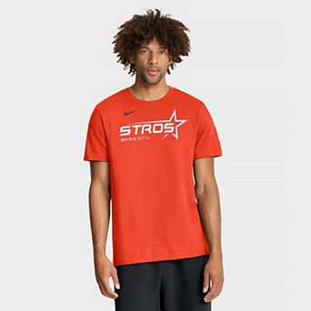 Men's Nike Orange Houston Astros City Connect Wordmark T-Shirt