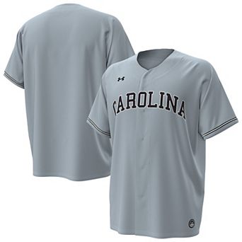 Men's Under Armour Gray South Carolina Gamecocks Replica Baseball Jersey