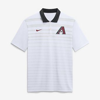 Men's Nike White Arizona Diamondbacks Vapor Striped Dri-FIT Polo