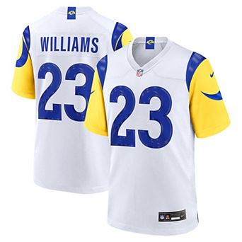 Men's Nike Kyren Williams White Los Angeles Rams White Game Player Jersey