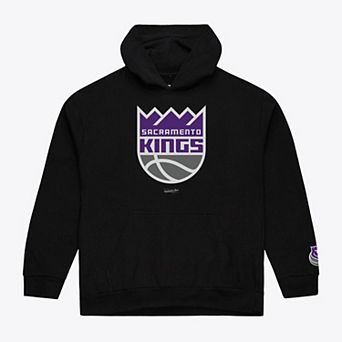 Men's Mitchell & Ness Black Sacramento Kings Fleece Hoodie