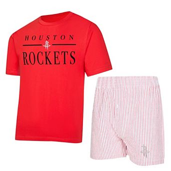 Women's Concepts Sport Red/White Houston Rockets Copeland T-Shirt & Shorts Sleep Set