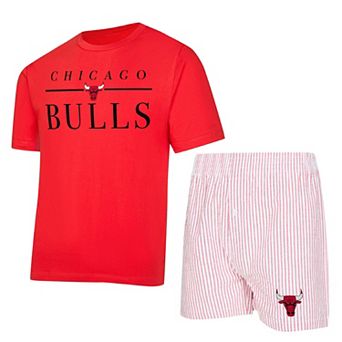 Women's Concepts Sport Red/White Chicago Bulls Copeland T-Shirt & Shorts Sleep Set