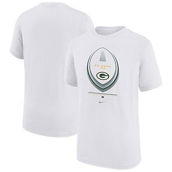 Youth Nike White Green Bay Packers Icon Legend Dri-FIT T-Shirt