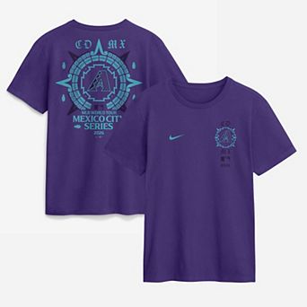Men's Nike Purple Arizona Diamondbacks MLB World Tour: Mexico City Series Graphic T-Shirt