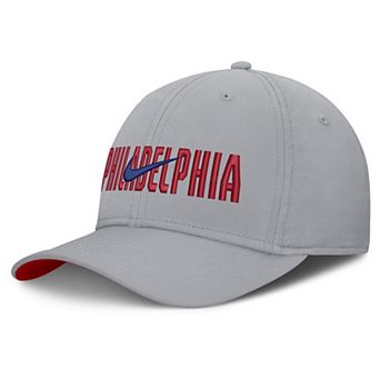 Men's Nike Gray Philadelphia Phillies Primetime Rise Dri-FIT Flex Hat