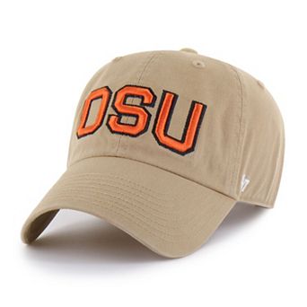 Men's '47 Khaki Oregon State Beavers Vault Clean Up Adjustable Hat