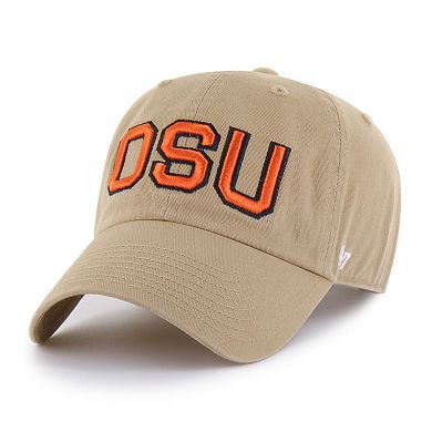 Men's '47 Khaki Oregon State Beavers Vault Clean Up Adjustable Hat