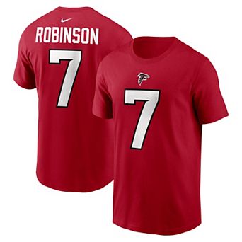 Men's Nike Bijan Robinson Red Atlanta Falcons Name & Number T-Shirt