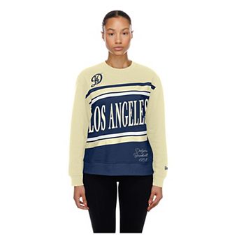 Women's New Era Navy/Cream Los Angeles Dodgers City Connect Gameday Fleece Sweatshirt