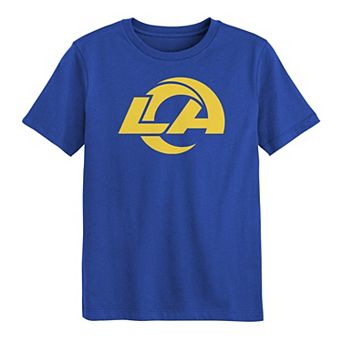 Preschool Outerstuff Royal Los Angeles Rams Primary Logo Short Sleeve T-Shirt