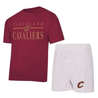 Women's Concepts Sport Wine/White Cleveland Cavaliers Copeland T-Shirt & Shorts Sleep Set