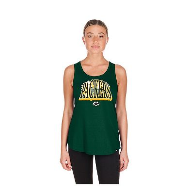 Women's New Era Green Green Bay Packers Summer Tank Top