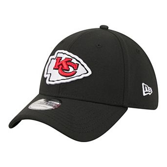 Men's New Era Black Kansas City Chiefs Core Team 39THIRTY Flex Hat