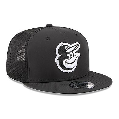 Men's New Era Black Baltimore Orioles 2026 Batting Practice 9FIFTY Snapback Hat