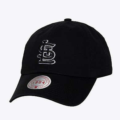 Unisex Mitchell & Ness Black & White St. Louis Cardinals 1904 Strapback Adjustable Hat