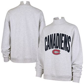 Women's '47 Heather Gray Montreal Canadiens Subtle Muse Sweatshirt
