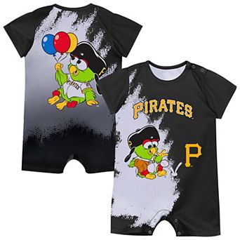 Infant Outerstuff Black Pittsburgh Pirates Baby Mascot Bodysuit