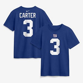Men's Nike Abdul Carter Royal New York Giants Name & Number T-Shirt