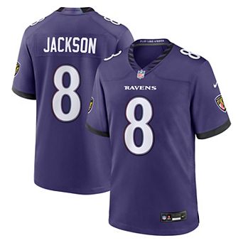 Men's Nike Lamar Jackson Purple Baltimore Ravens Team Game Jersey