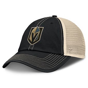Men's Fanatics Black/Natural Vegas Golden Knights Rival Trucker Adjustable Hat