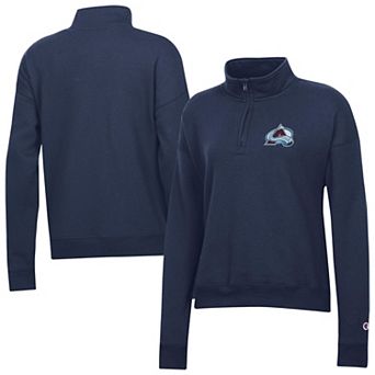 Women's Champion Navy Colorado Avalanche Powerblend Quarter-Zip Sweatshirt