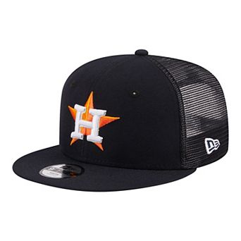 Youth New Era Navy Houston Astros 9FIFTY Trucker Snapback Hat