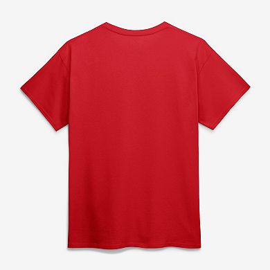 Men's Logo Athletic Red Toronto Raptors Wordmark T-Shirt