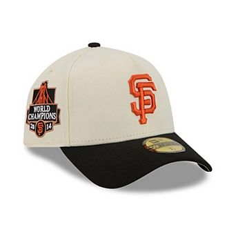 Men's New Era Cream San Francisco Giants Chrome A-Frame 59FORTY Fitted Hat