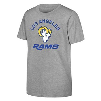 Youth Outerstuff Gray Los Angeles Rams Play Action Short Sleeve T-Shirt