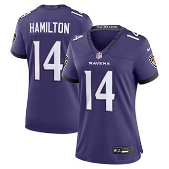 Women's Nike Kyle Hamilton Purple Baltimore Ravens Team Game Jersey