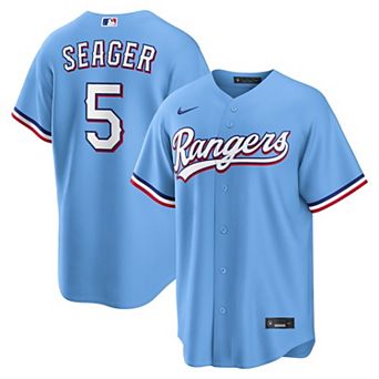 Men's Nike Corey Seager Light Blue Texas Rangers Alternate Replica Jersey