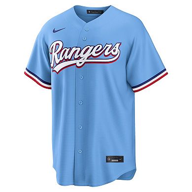 Men's Nike Corey Seager Light Blue Texas Rangers Alternate Replica Jersey